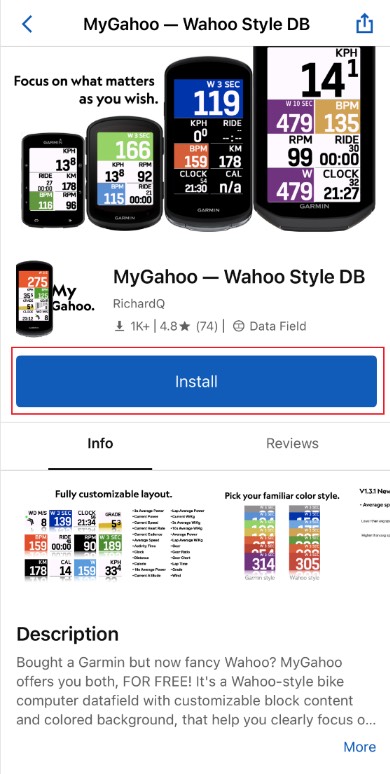 Garmin ConnectIQ app 02